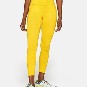 Women's Yellow Outdoor Voices TechSweat 7/8 Flex Leggings Large